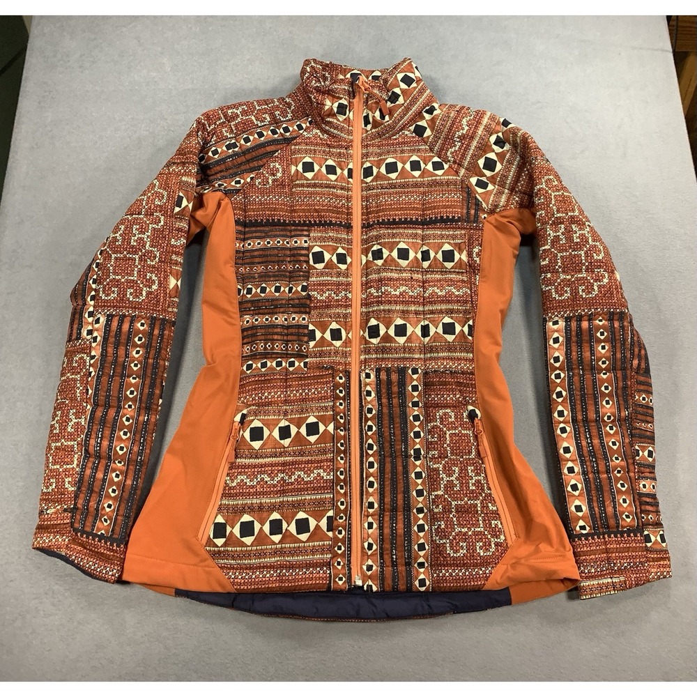 Burton AK Helium Insulated Jacket Womens XS Geometric Puffer Full Zip